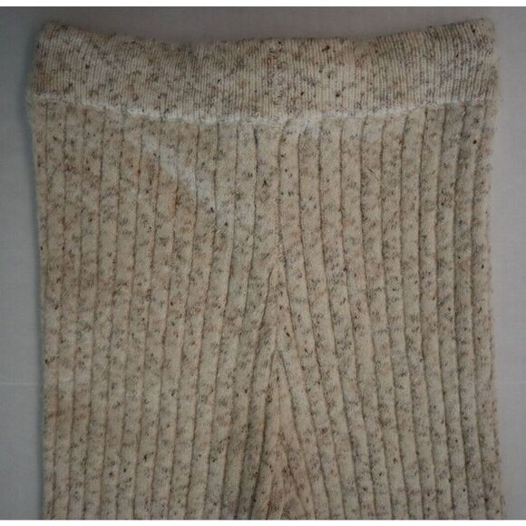 AQUA 73S980BL Women's Sz S Oatmeal Heathered Ribbed Knit Pants $78+ - Picture 5 of 5